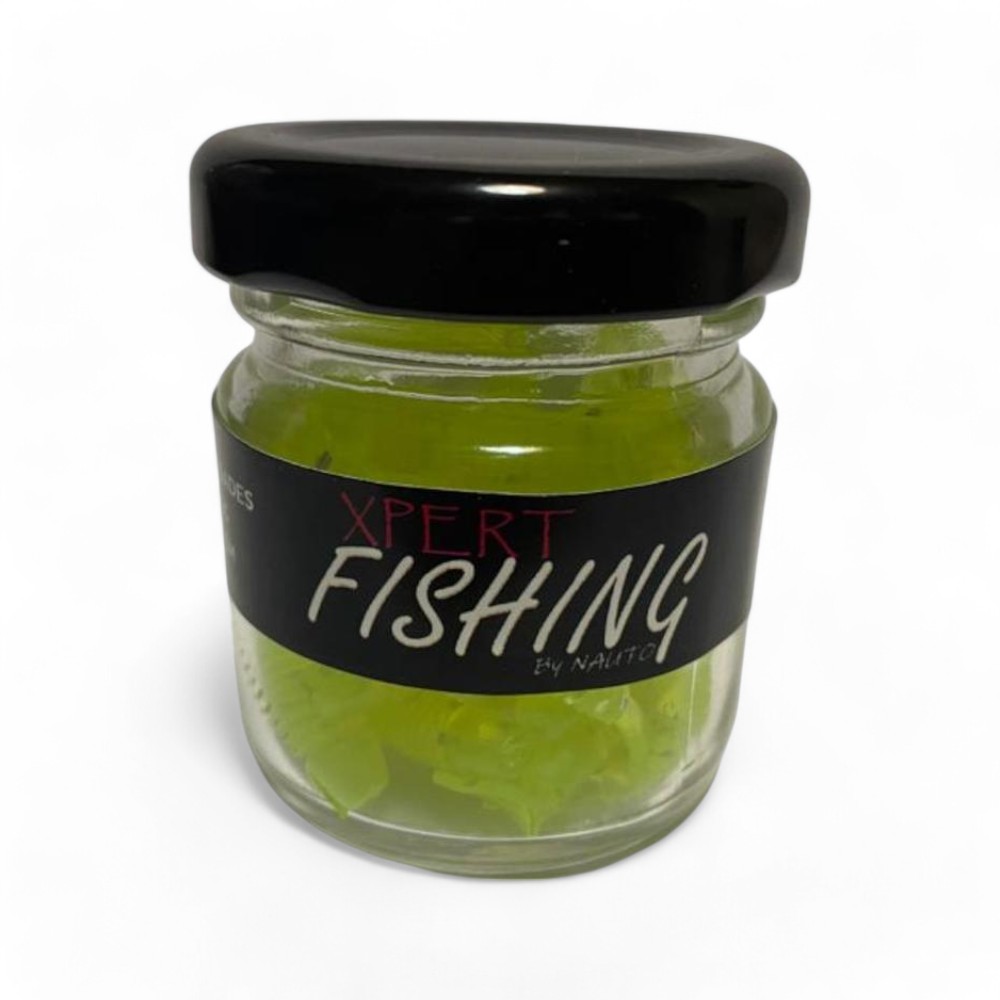 Combo 20 Vinilos Green Xpert Fishing + 4 Jig Head Mustad Finesse