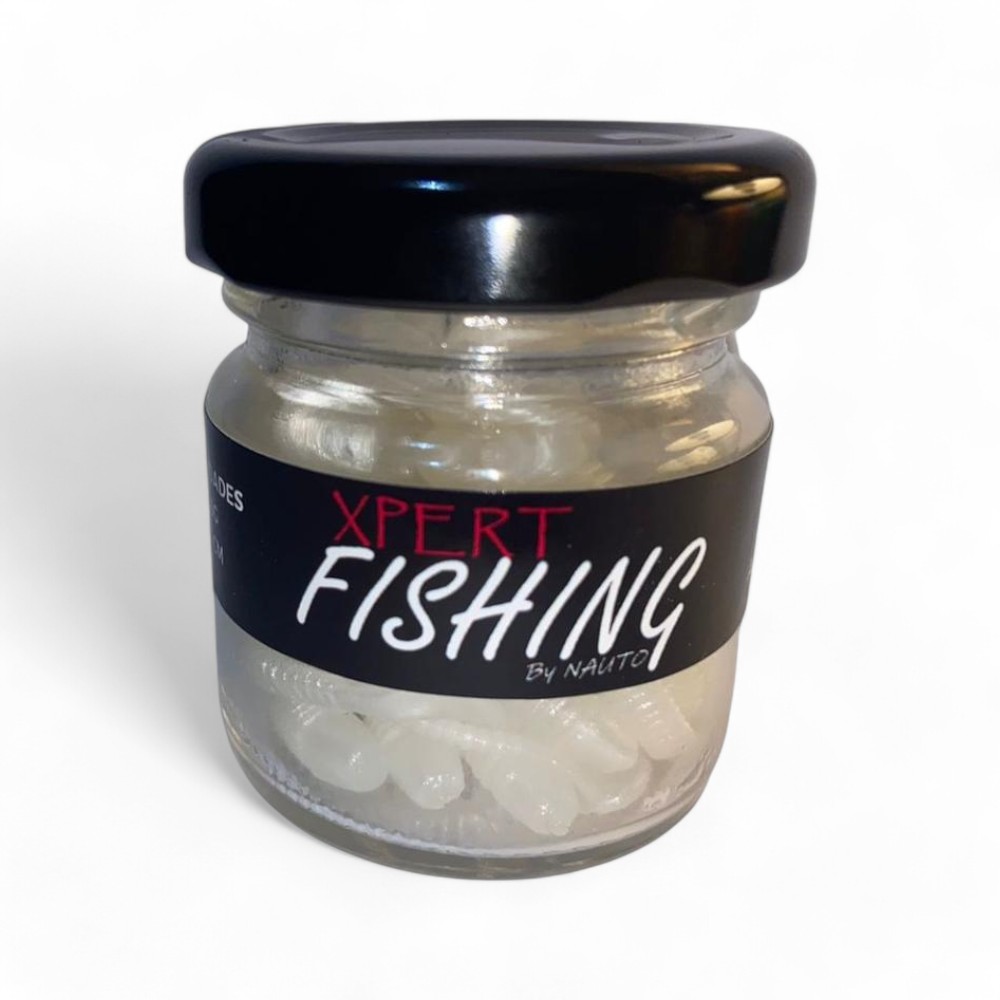 Combo 20 Vinilos Blank Xpert Fishing + 4 Jig Head Mustad Finesse