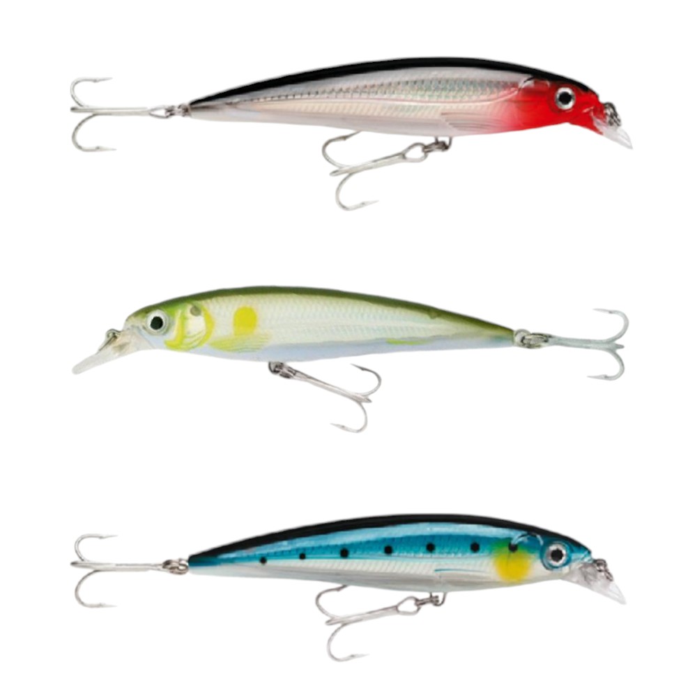 Combo 3 Señuelos De Pesca Rapala X-Rap Salt 12 Cm