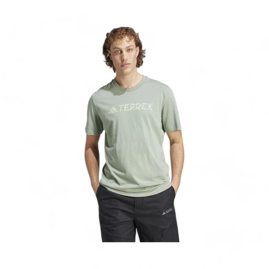 Polera Hombre Adidas Terrex Classic Logo Verde