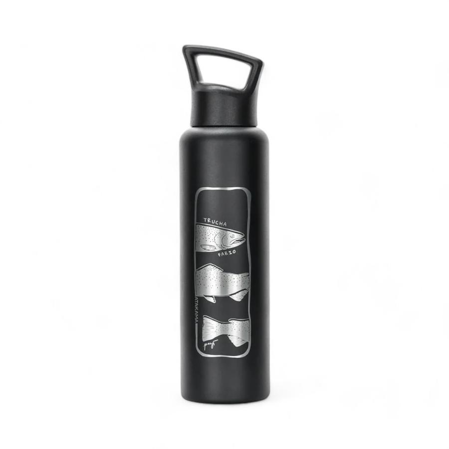 Botella Térmica Atakama Trucha Fario 750 Ml Negro