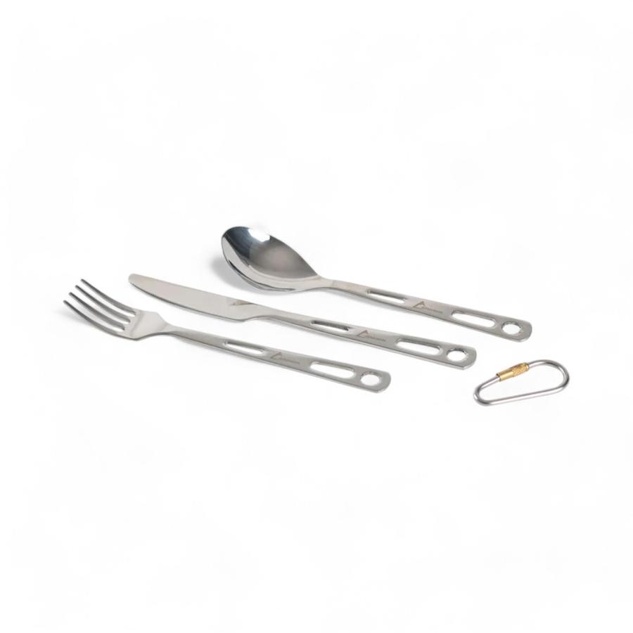 Set De Cubiertos Outdoor Atakama Chauchau Plateado