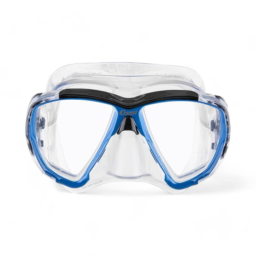 Mascara Buceo Cressi Big Eyes Goma Blanco/Azul Claro