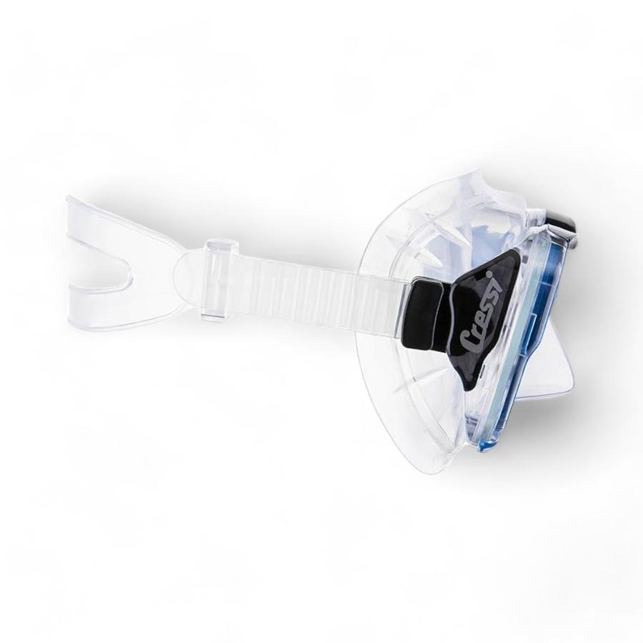 Mascara Buceo Cressi Big Eyes Goma Blanco/Azul Claro