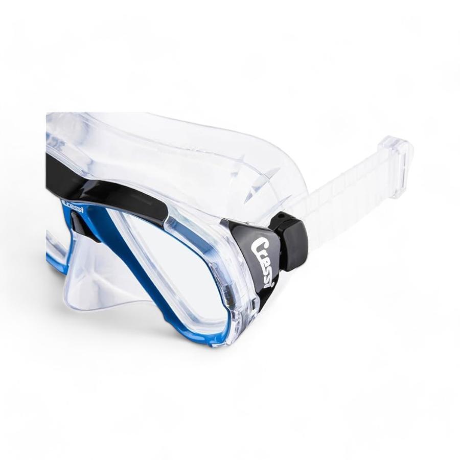 Mascara Buceo Cressi Big Eyes Goma Blanco/Azul Claro