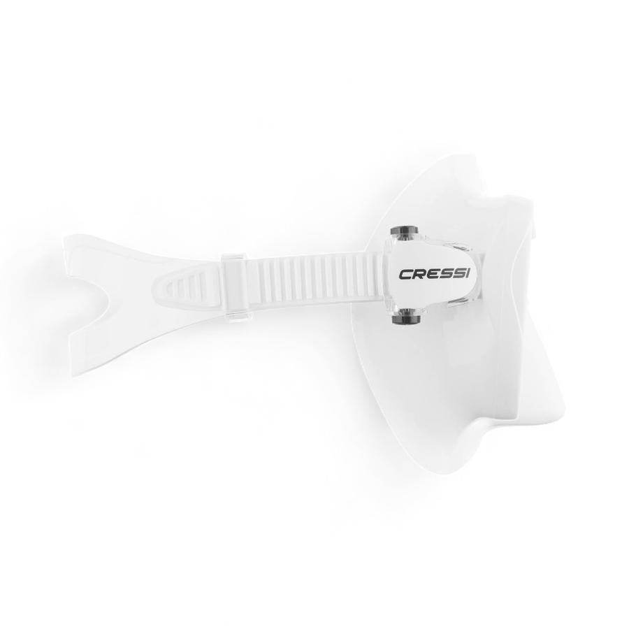 Mascara Buceo Cressi F1 Sin Marco Silicona Blanco