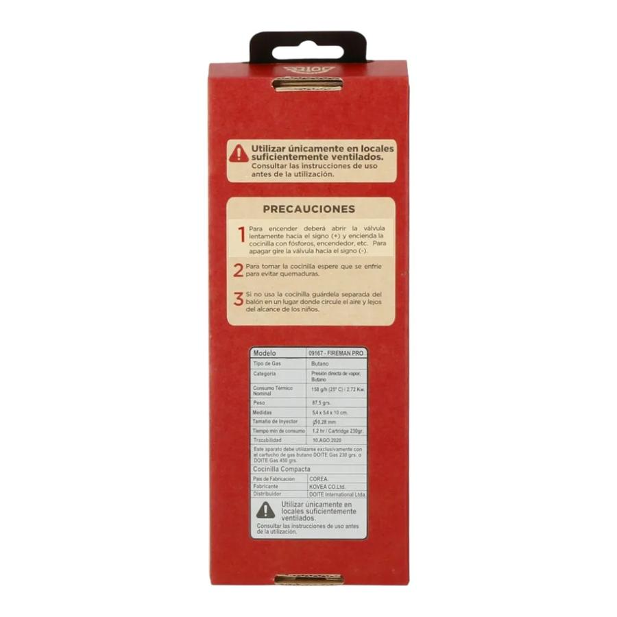 Cocinilla Compacta Fireman Pro Plateado Doite
