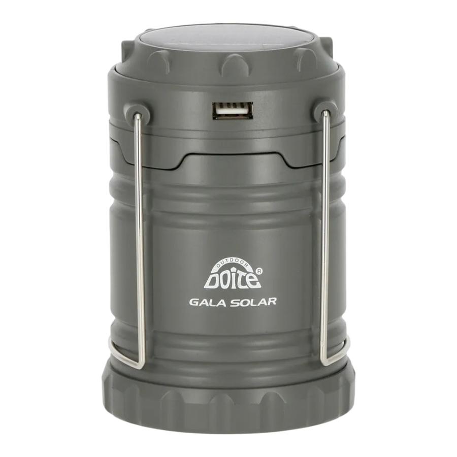 Lámpara de Camping Galar Solar 250 Lúmenes Gris Doite