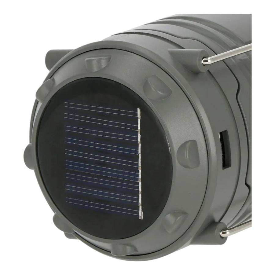 Lámpara de Camping Galar Solar 250 Lúmenes Gris Doite