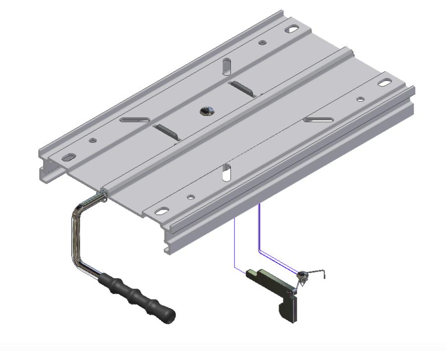 Base Asiento Deslizante 360° C/bloq. Aut.