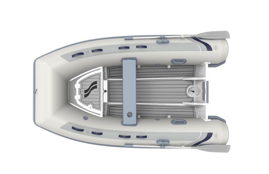 BOTE SEMI RIGIDO CLASSIC 290 GRIS CLARO