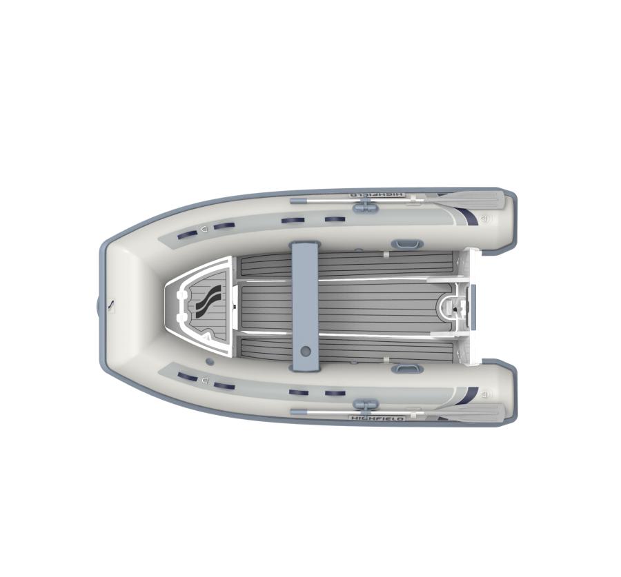 BOTE SEMI RIGIDO CLASSIC 310 GRIS CLARO