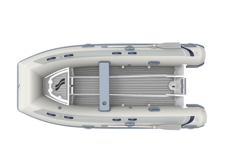 BOTE SEMI RIGIDO CL380 GRIS CLARO
