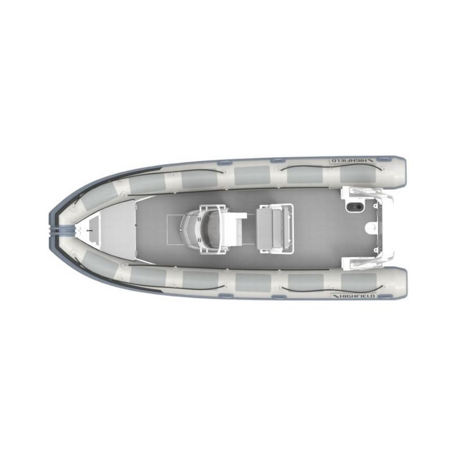 Bote Semi Rigido PA600 HYP Gris Claro