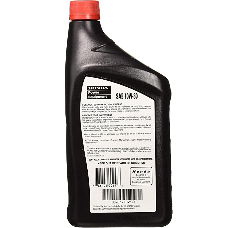 Aceite 10W30 Motor Honda Estacionario 4 Tiempos 