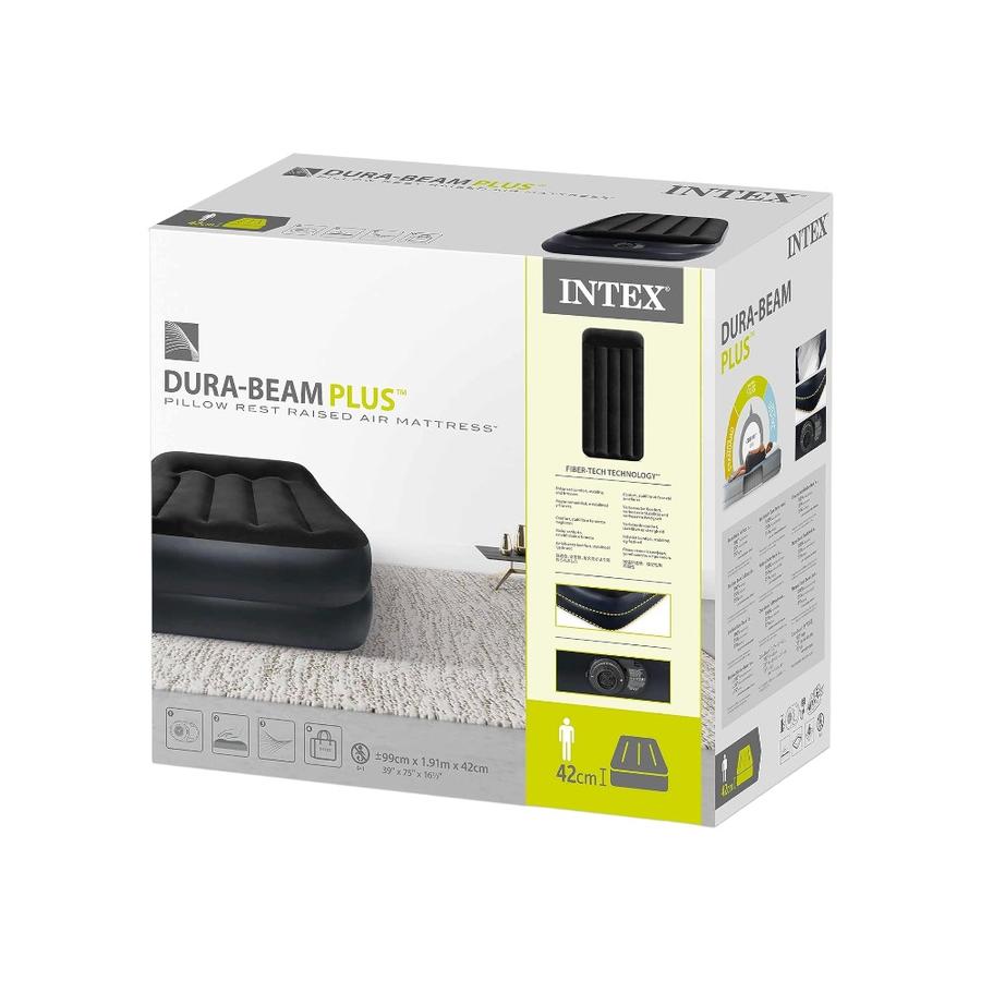 Colchon Inflable 1.5 Plazas Intex Negro