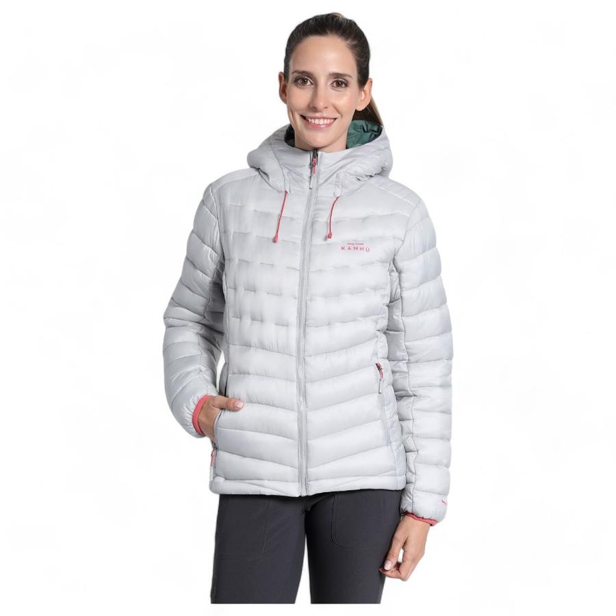 Parka Reversible Dupont Mujer Kannu Gris Claro