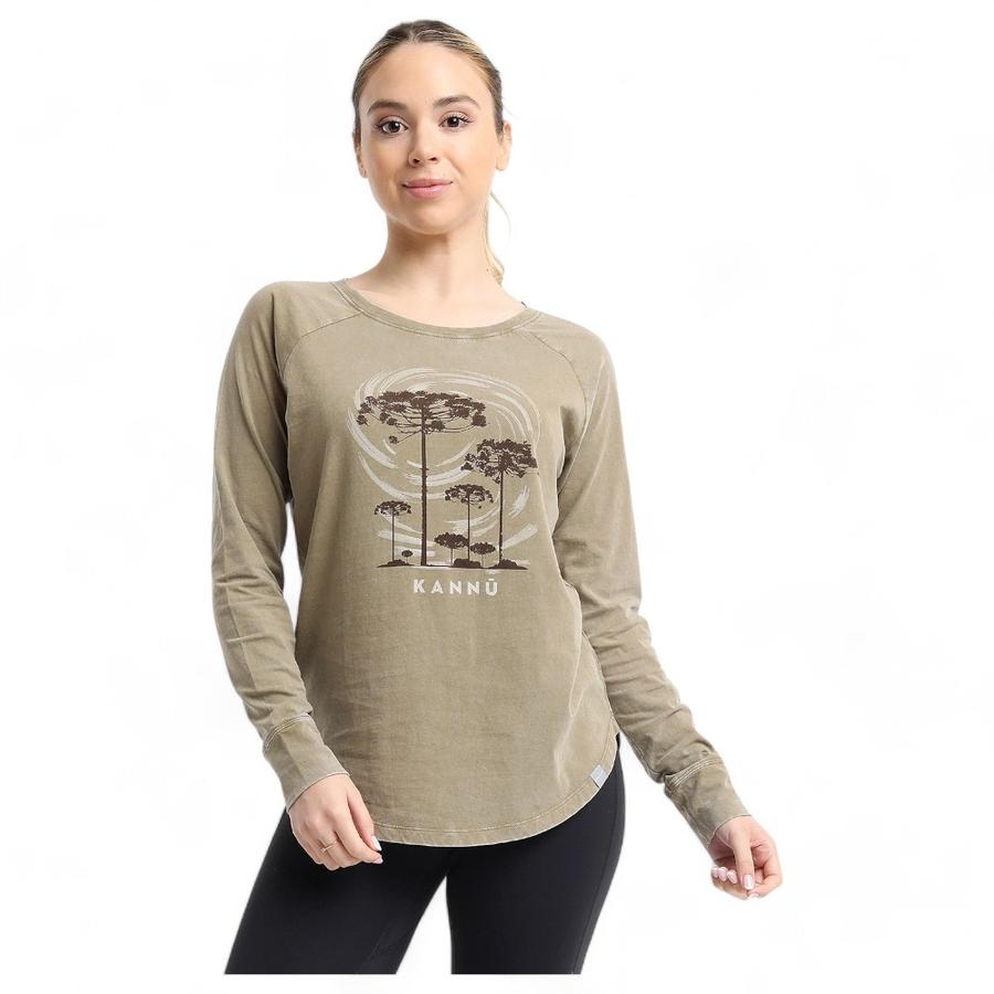 Polera Lifestyle Diseño Mujer Kannu Verde Musgo