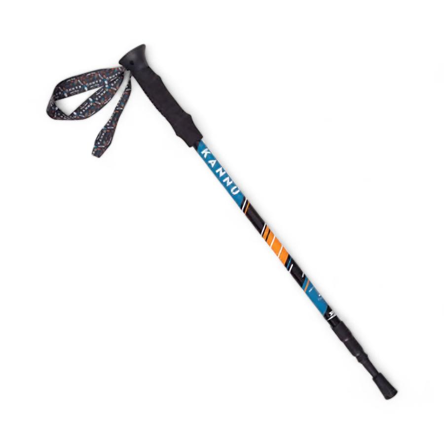 Baston Trekking Kannu Básico Aluminio Negro