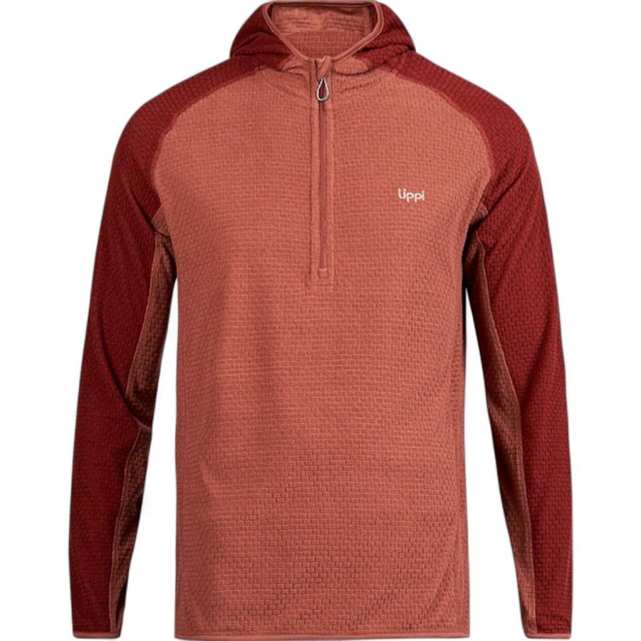 Poleron Hombre Jacaranda Nano-F 1/4 Hoody Lippi Terracota