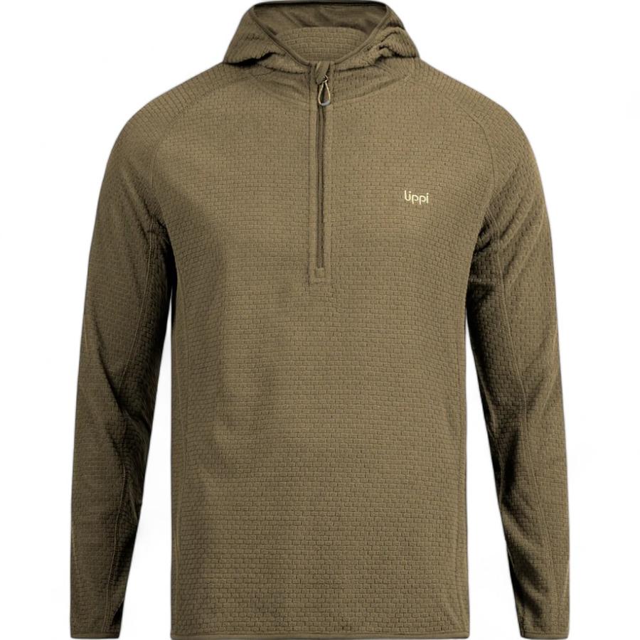 Poleron Hombre Jacaranda Nano-F 1/4 Hoody Lippi Verde