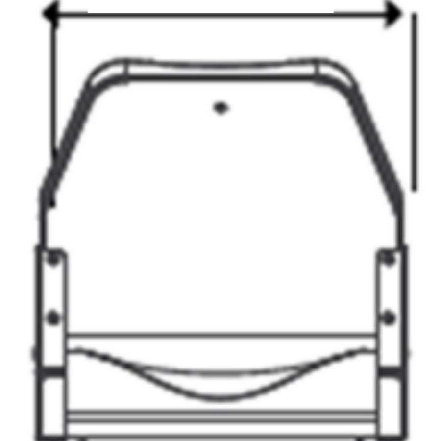 Asiento deluxe alto gris claro