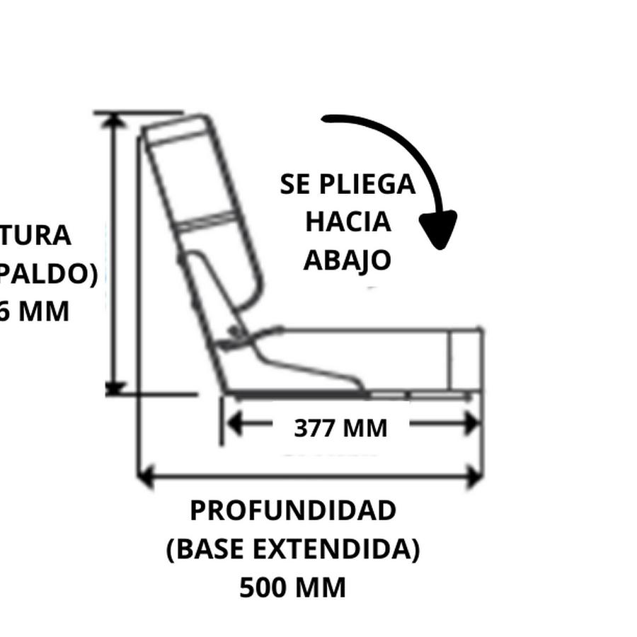 Asiento deluxe alto gris claro