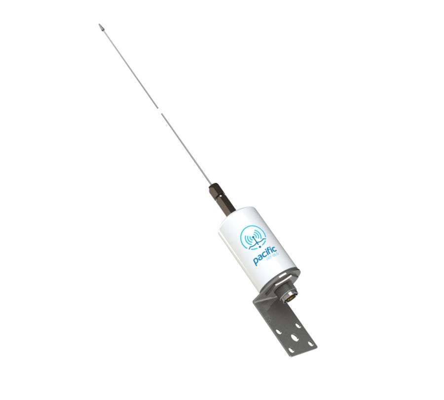 Antena Vhf Pacific 1.0 Mts C/base Lateral. P6001