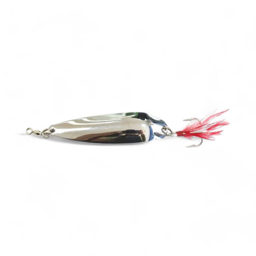 Señuelo Pesca Ragot King Spoon Feather 214 63 Gr Plateado