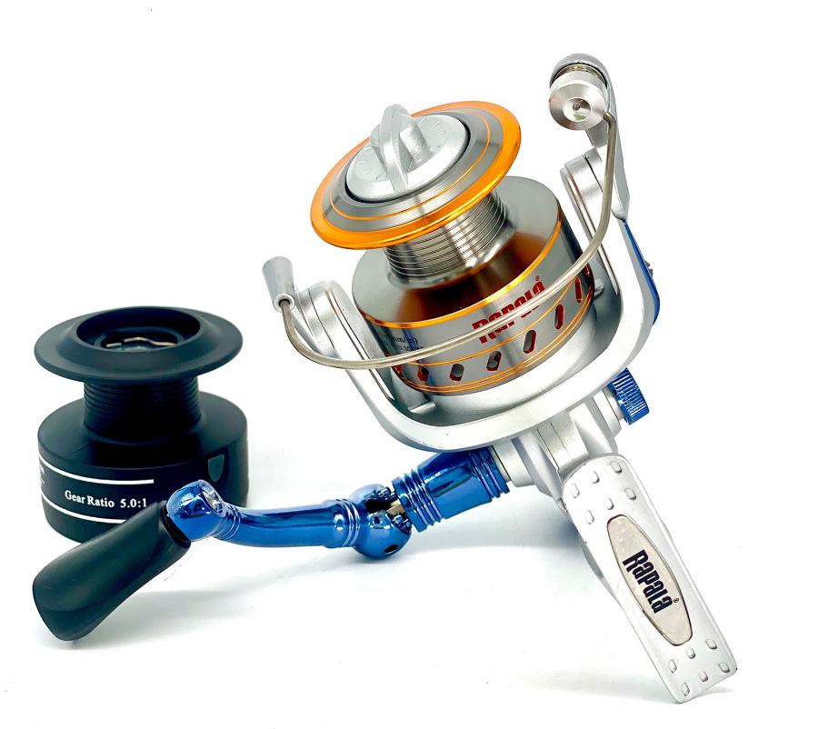 Carrete Rapala Corux 4000 + Caja De Pesca