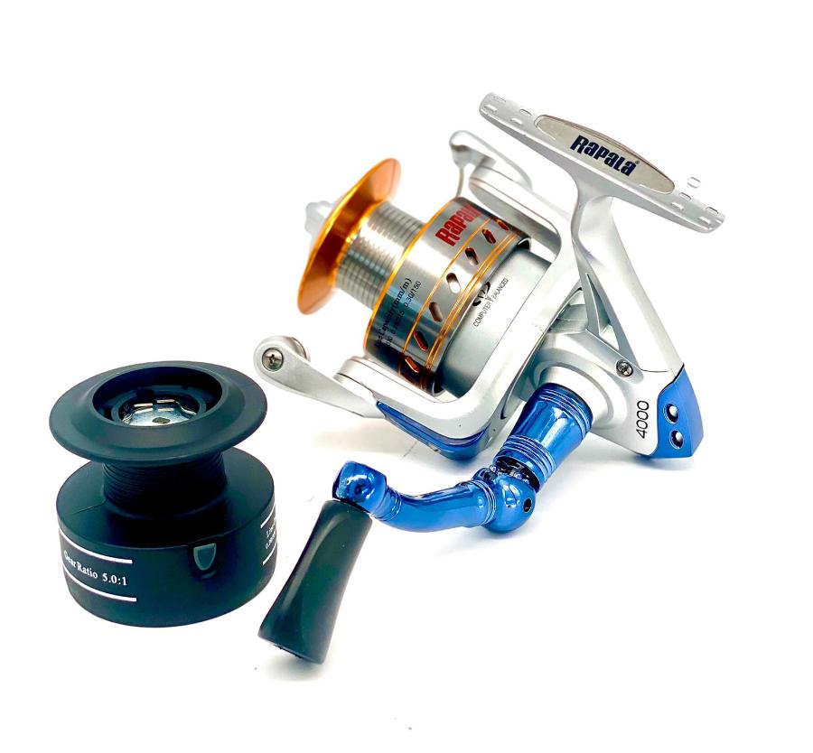 Carrete Rapala Corux 4000 + Caja De Pesca