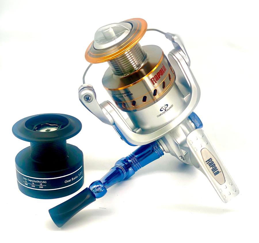 Carrete Rapala Corux 5000 + Caja De Pesca