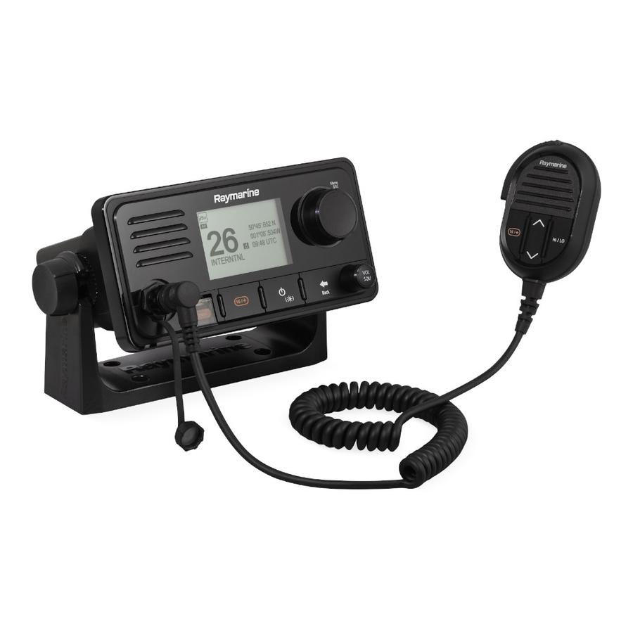 Radio VHF Con Gps Interno Raymarine RAY73 Negro