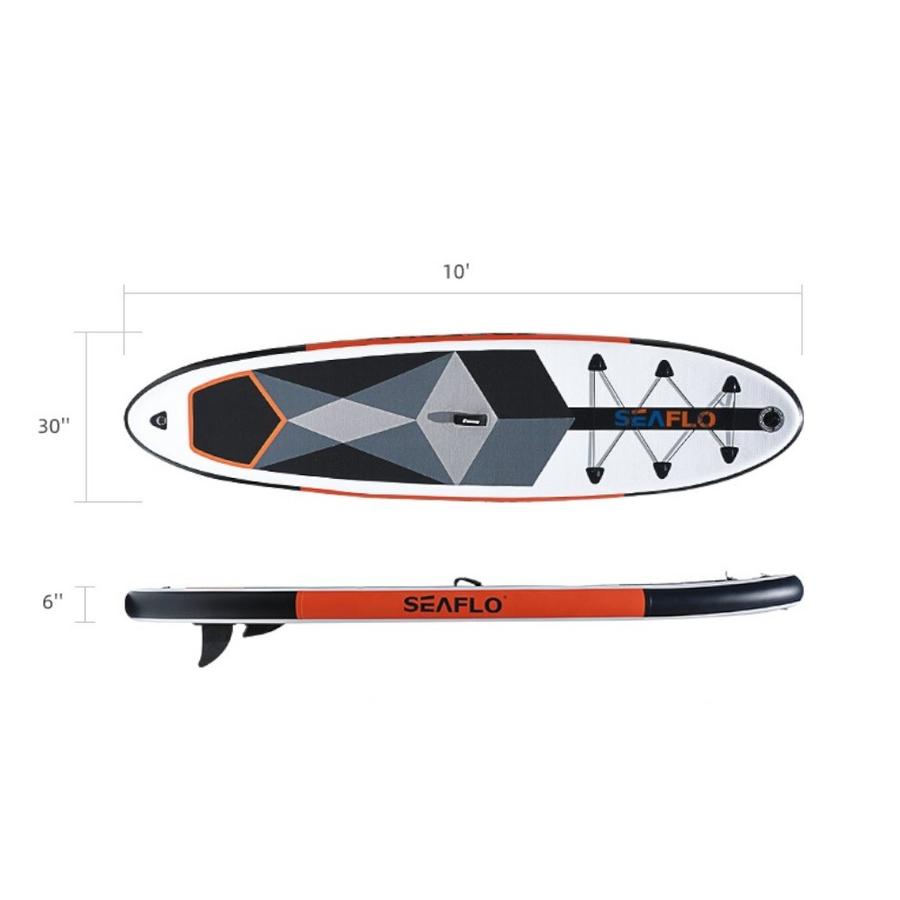 Sup Inflable 10'' Seaflo Black Grey
