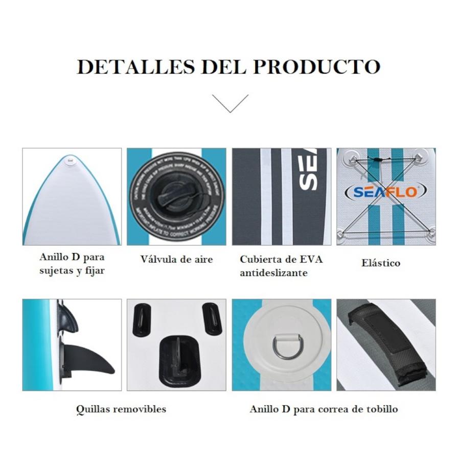 Sup Inflable 11'' Seaflo Light Azul