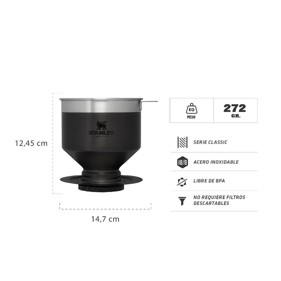 Pack Stanley Mug + Filtro De Café Pour Over Acero Inoxidable