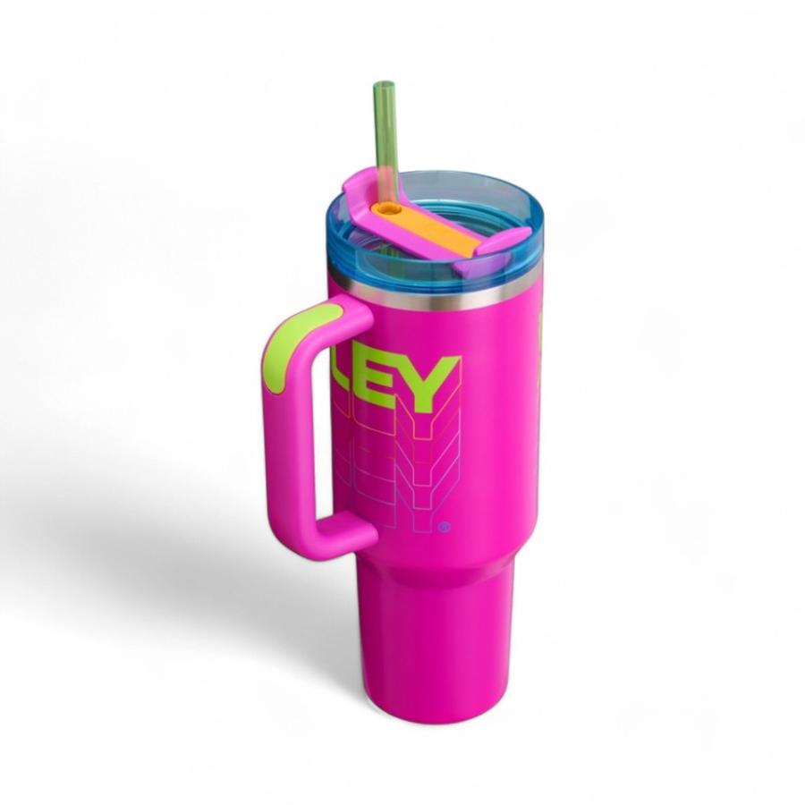 Termo Stanley H2.0 Flowstate Tumblr 1.18 Litros Rosado/Verde